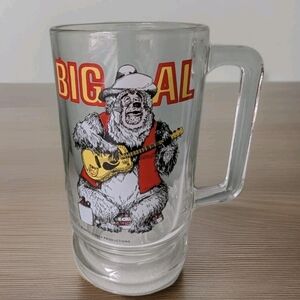 Disney Bear Jamboree Big Al Glass Mug, Vintage 1970's